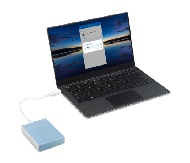 Seagate One Touch Portable 2TB USB 3.2 Gen. 1 Niebieski - 1202305 - zdjęcie 2